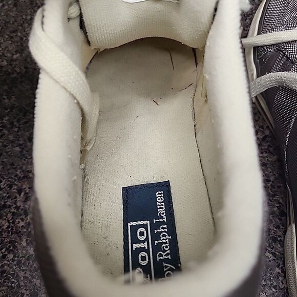 Polo Ralph Lauren Humberto Men\'s Shiny Gray Mesh Sneakers Size 10D‎ main image 5